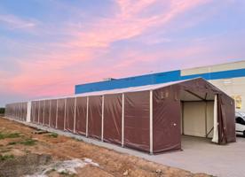 Raktársátor 10 méter széles-11